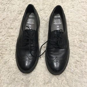 Girls Geox Respira Black Dress Shoes